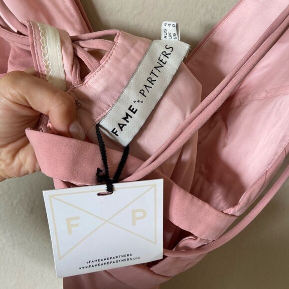 NWT Fame and Partners Maxi Pink Dress Tank Size 0 - Picture 8 of 9